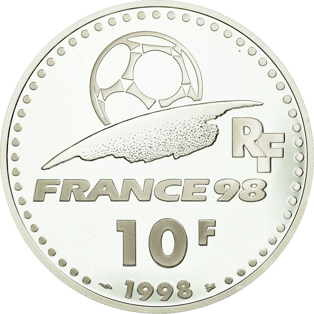Coin, France, Coupe du Monde -  Les Stades, 10 Francs, 1998, Paris, BE