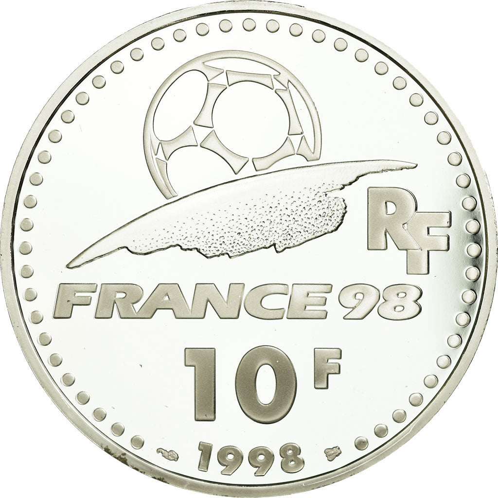 Coin, France, Coupe du Monde - Brésil, 10 Francs, 1998, Paris, BE, MS(65-70)