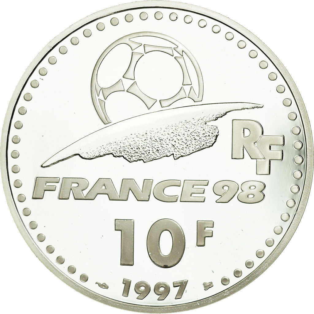 Moneta, Francja, Coupe du Monde - Allemagne, 10 Francs, 1997, Paris, BE