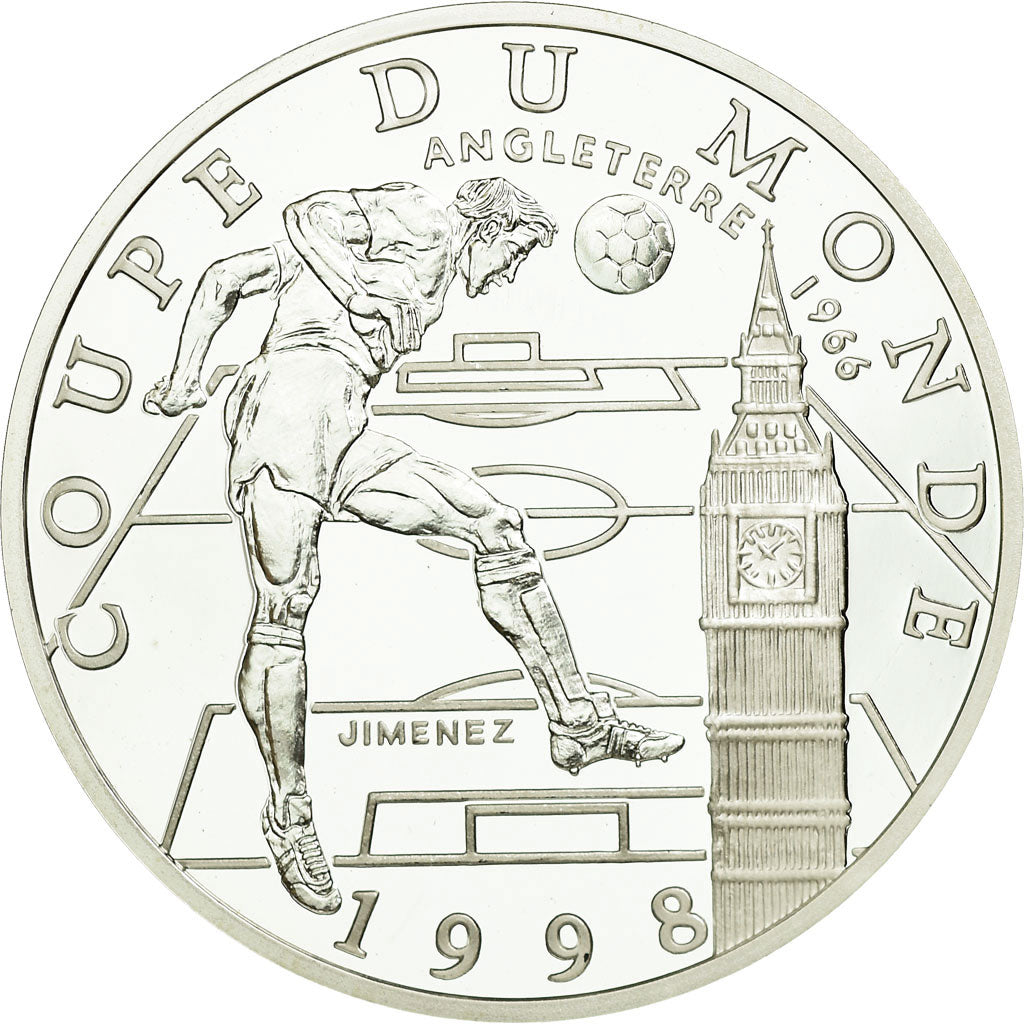 Monnaie, France, Coupe du Monde - Angleterre, 10 Francs, 1997, Paris, FDC