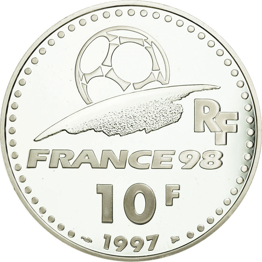 Monnaie, France, Coupe du Monde - Angleterre, 10 Francs, 1997, Paris, FDC