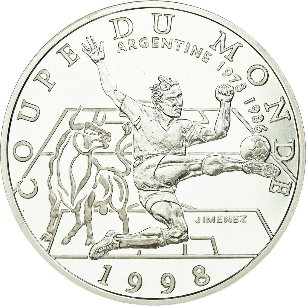 Coin, France, Coupe du Monde - Argentine, 10 Francs, 1997, Paris, MS(65-70)
