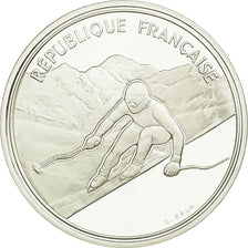 Münze, Frankreich, Alpine skiing, 100 Francs, 1989, Albertville 92, STGL