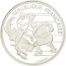 Munten, Frankrijk, Hockey players, 100 Francs, 1991, Albertville 92, FDC