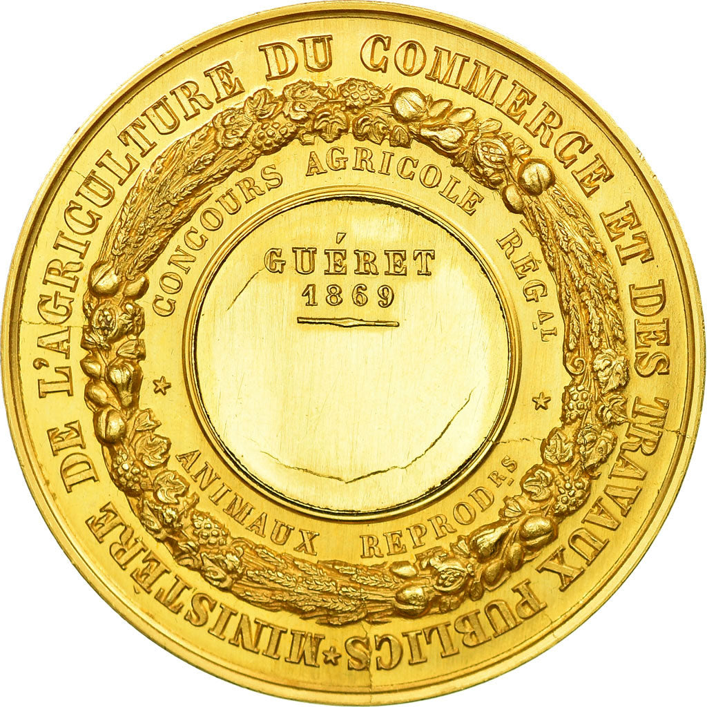 Frankrijk, Medaille, Napoléon III, Concours agricole régional, 1869, Barre