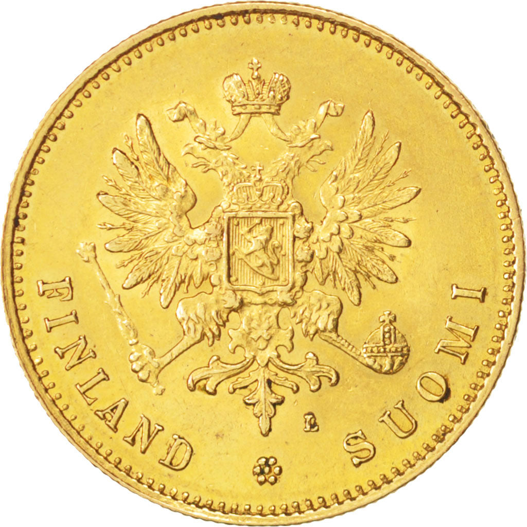 Finlande, Nicholas II, 20 Markkaa, 1891, Helsinki, Or, KM:9.2