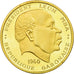 Moneda, Gabón, Léon Mba, 100 Francs, 1960, Paris, Proof, SC, Oro, KM:4