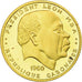 Moneda, Gabón, Léon Mba, 25 Francs, 1960, Paris, Proof, SC, Oro, KM:2