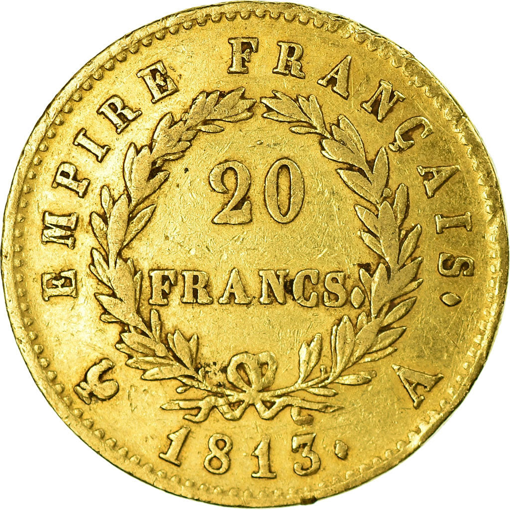 Coin, France, Napoléon I, 20 Francs, 1813, Paris, EF(40-45), Gold, KM:695.1