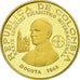 Coin, Colombia, 500 Pesos, 1968, Bogota, MS(63), Gold, KM:234