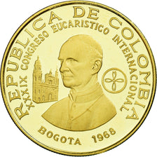 Coin, Colombia, 300 Pesos, 1968, Bogota, MS(65-70), Gold, KM:233