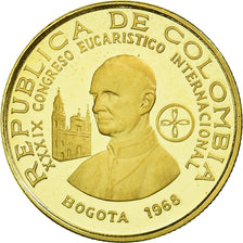 Coin, Colombia, 100 Pesos, 1968, Bogota, MS(63), Gold, KM:231