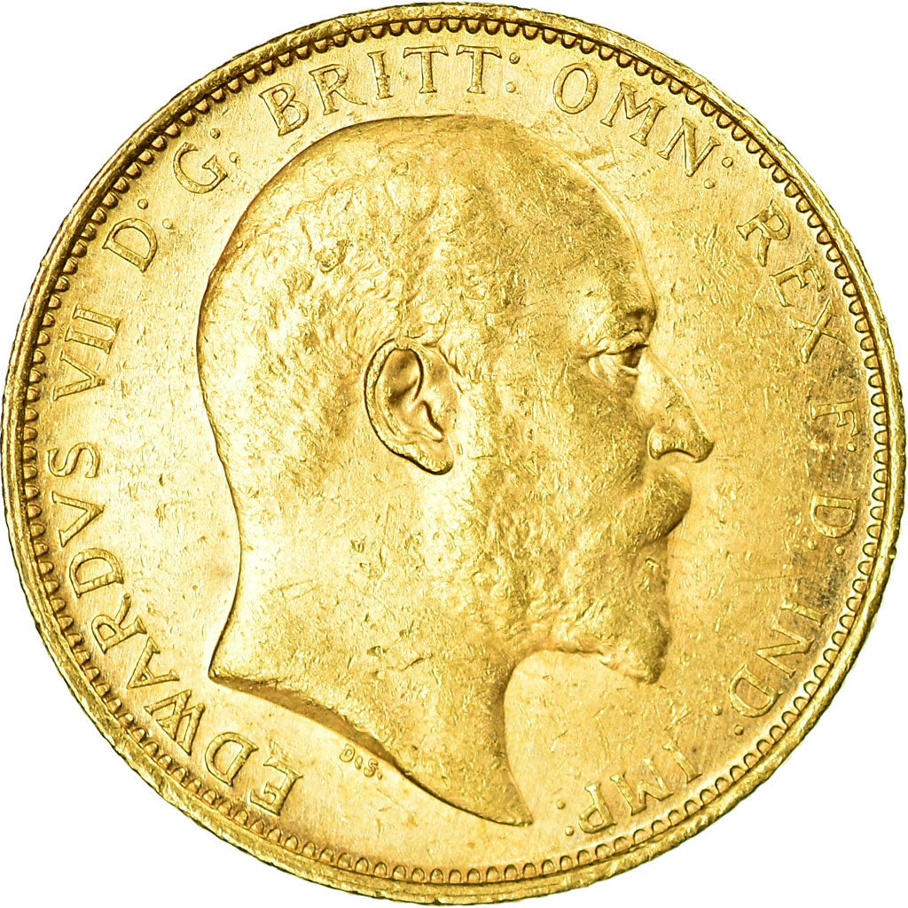 Monnaie, Australie, Edward VII, Sovereign, 1907, Sydney, SUP, Or, KM:15