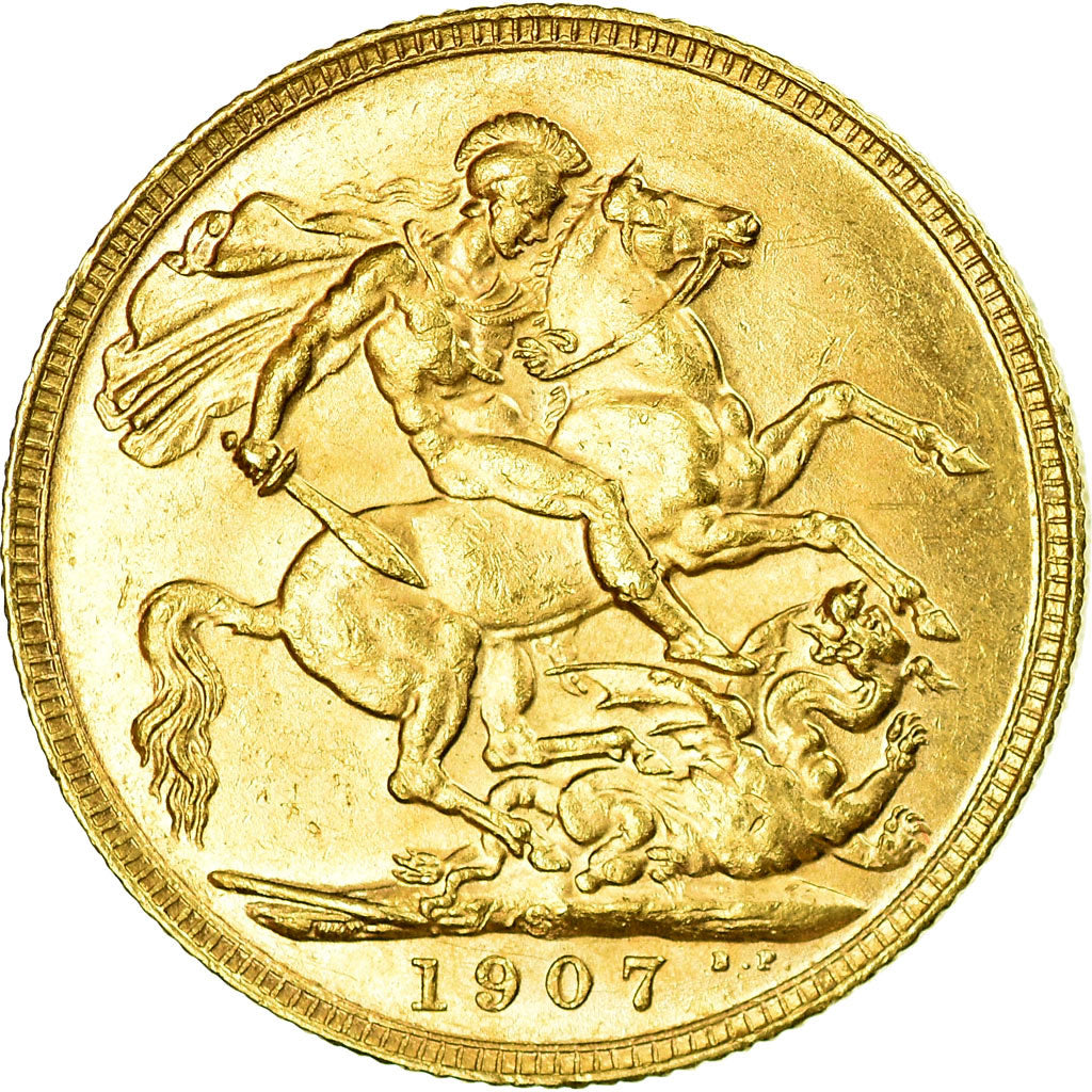 Monnaie, Australie, Edward VII, Sovereign, 1907, Sydney, SUP, Or, KM:15