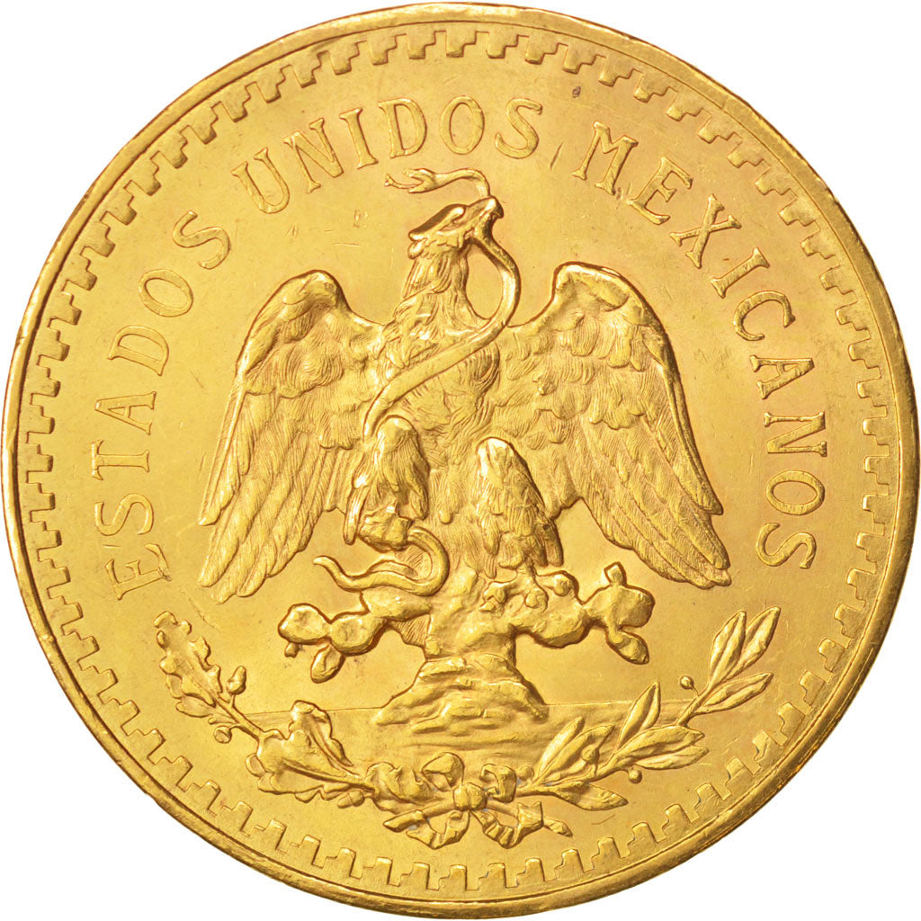 México, 50 Pesos, 1929, Mexico City, Oro, KM:481
