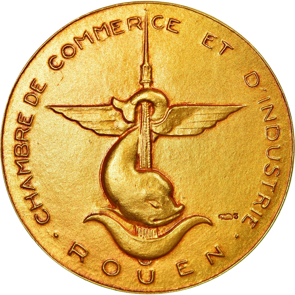 France, Token, Chambre de Commerce de Rouen, Coeffin, MS(63), Gold