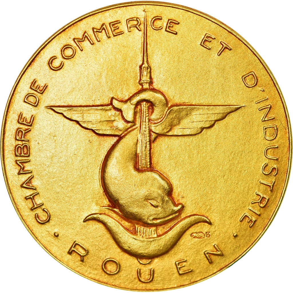France, Token, Chambre de Commerce de Rouen, Coeffin, MS(63), Gold