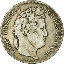 Coin, France, Louis-Philippe, 5 Francs, 1834, Limoges, VF(20-25), Silver