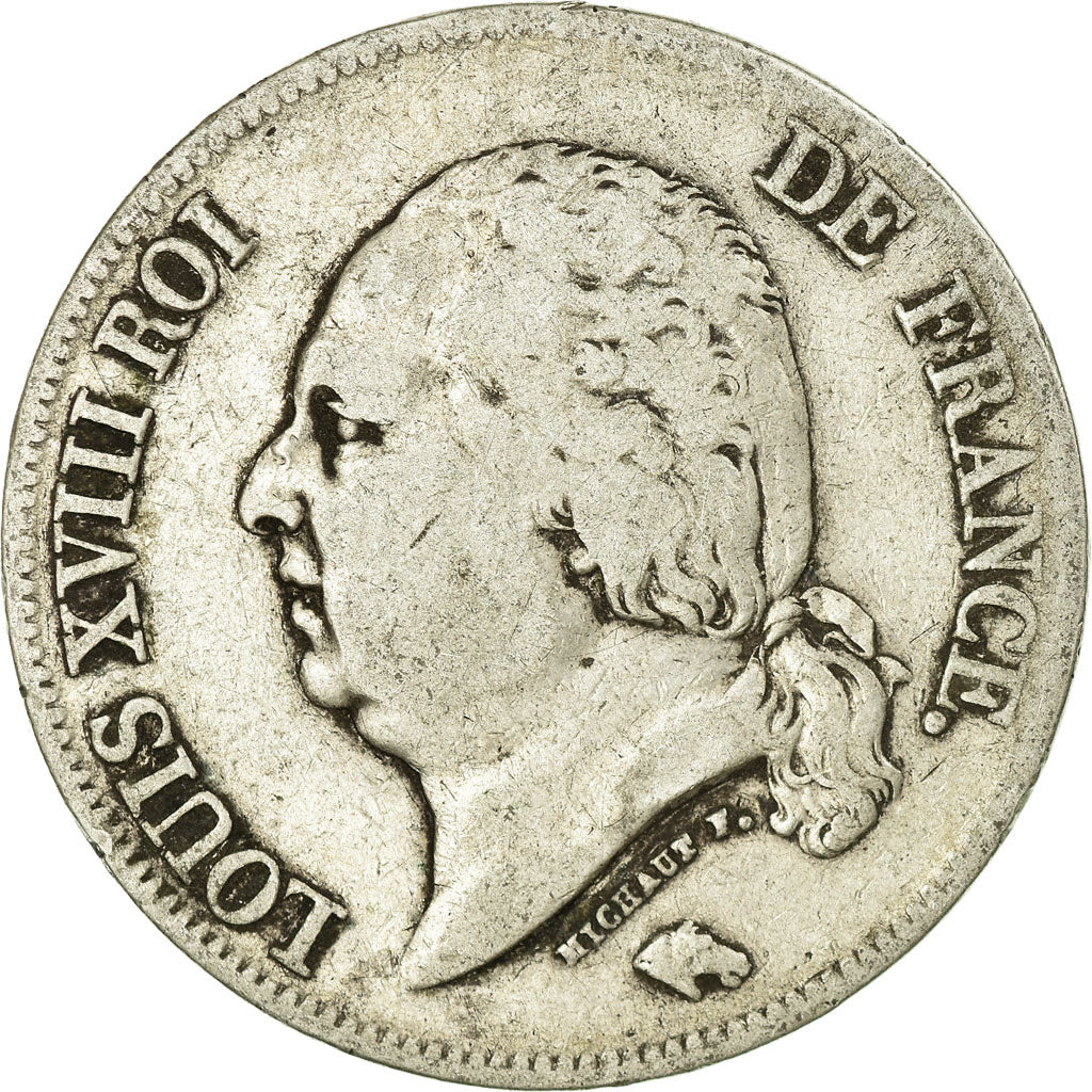 Monnaie, France, Louis XVIII, Louis XVIII, 5 Francs, 1823, Lille, TB, Argent