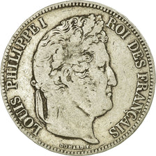 Monnaie, France, Louis-Philippe, 5 Francs, 1834, Bordeaux, TB, Argent