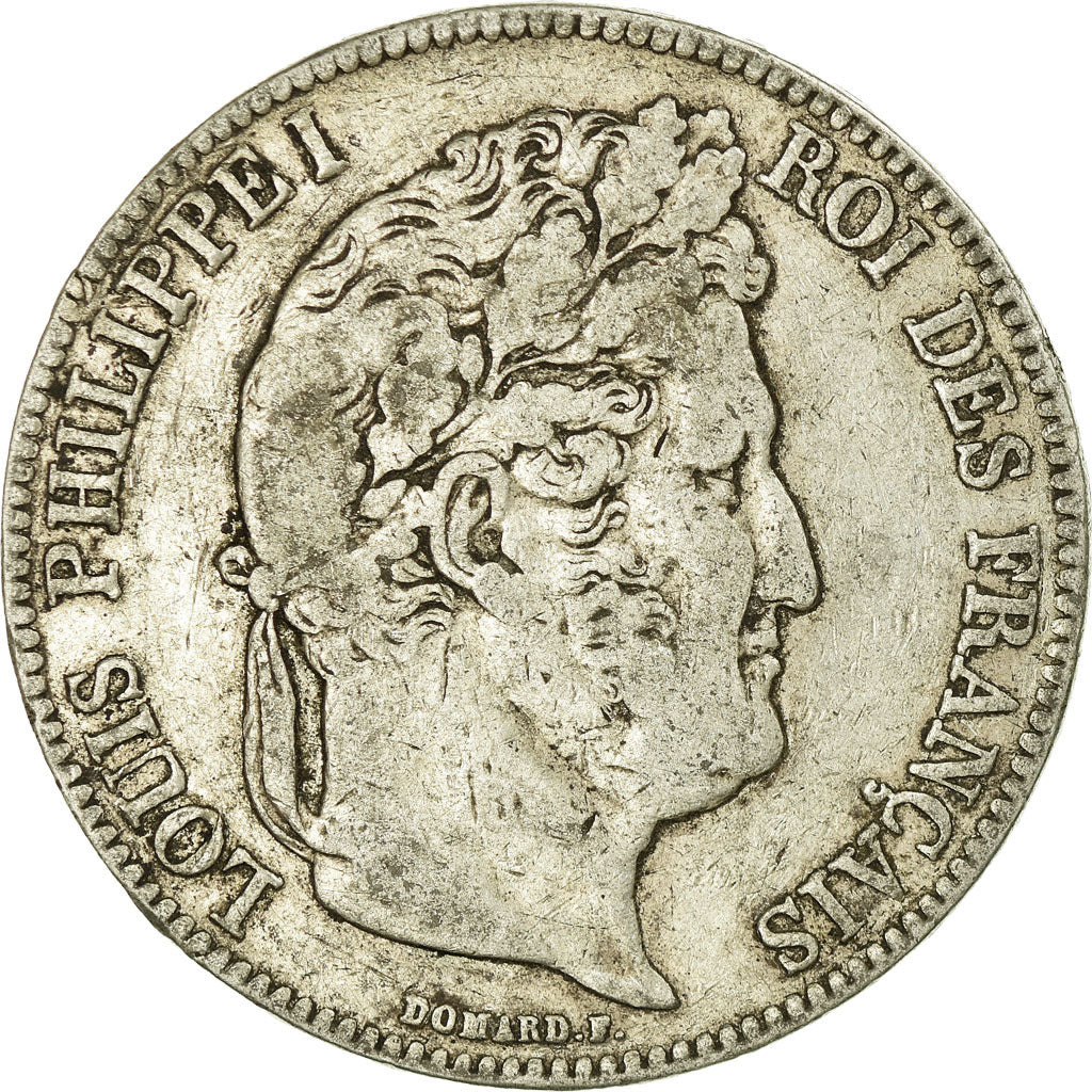 Coin, France, Louis-Philippe, 5 Francs, 1840, Rouen, VF(30-35), Silver, KM:749.2