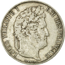 Münze, Frankreich, Louis-Philippe, 5 Francs, 1845, Strasbourg, S+, Silber
