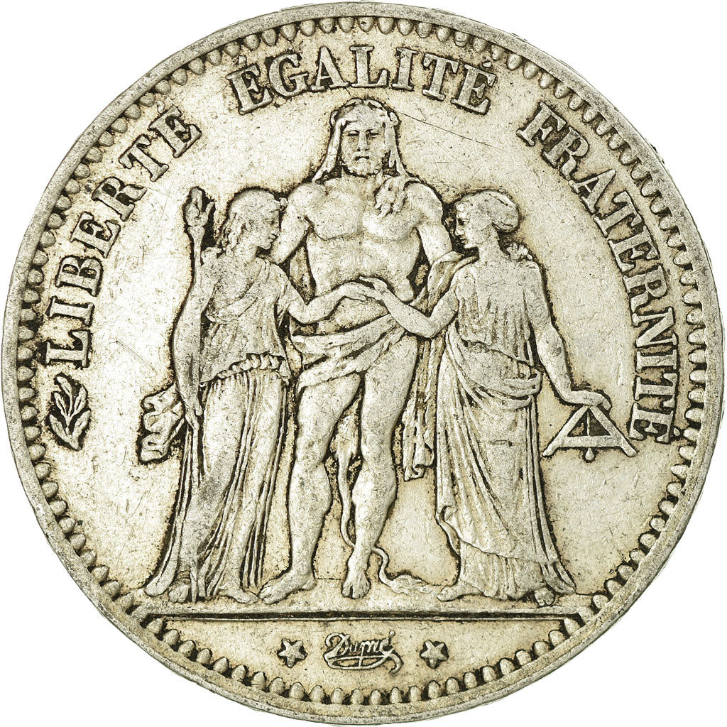 Monnaie, France, Hercule, 5 Francs, 1877, Bordeaux, TTB, Argent, Gadoury:745a