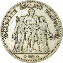 Monnaie, France, Hercule, 5 Francs, 1877, Bordeaux, TTB, Argent, Gadoury:745a