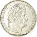 Coin, France, Louis-Philippe, 5 Francs, 1844, Rouen, AU(50-53), Silver