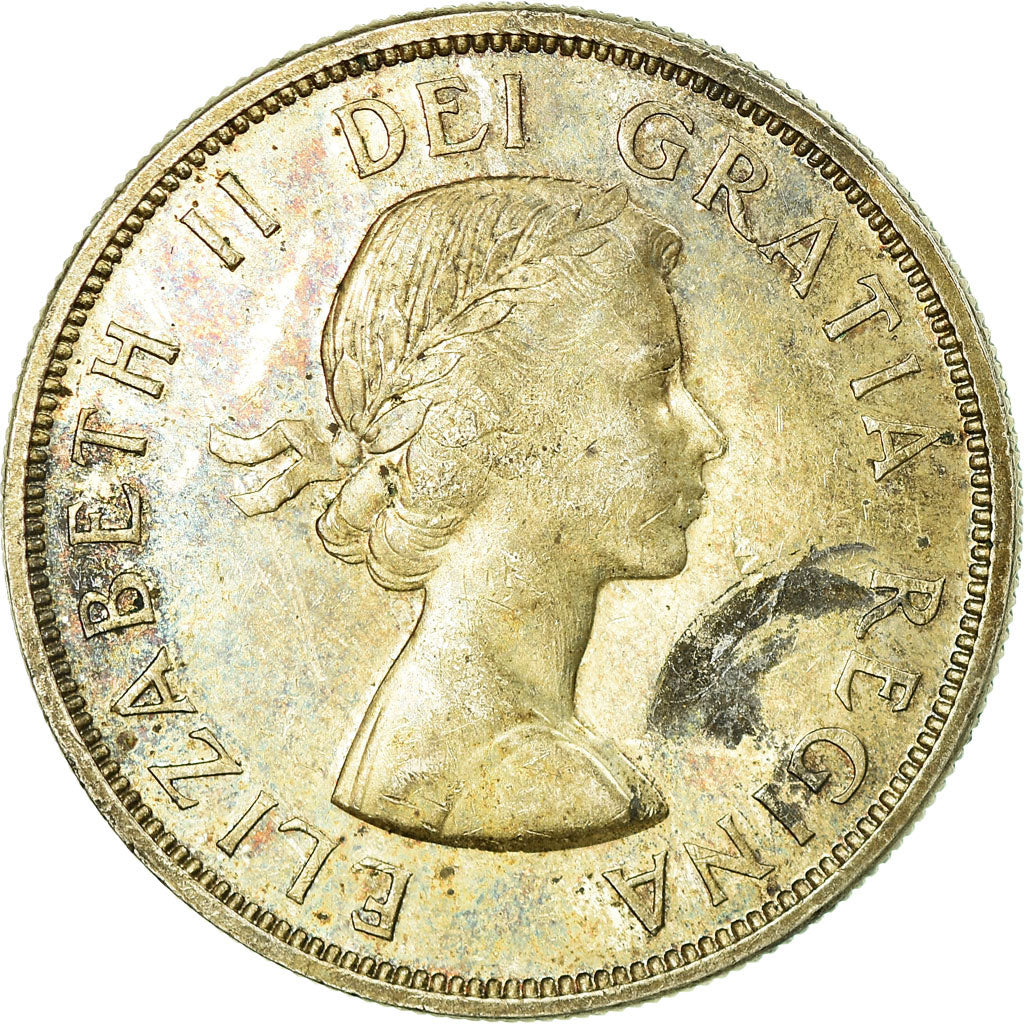 Coin, Canada, Elizabeth II, Dollar, 1962, Royal Canadian Mint, Ottawa