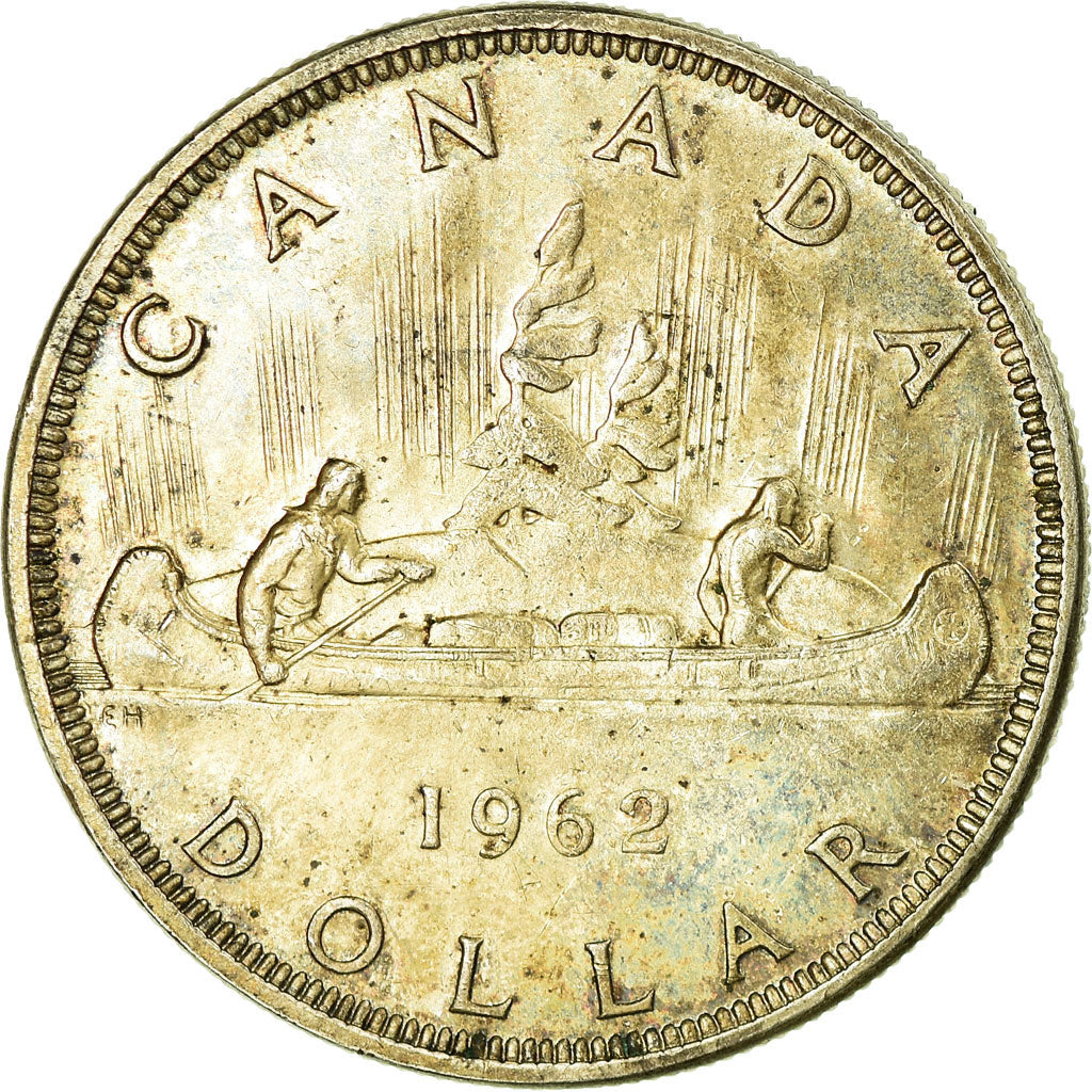 Coin, Canada, Elizabeth II, Dollar, 1962, Royal Canadian Mint, Ottawa