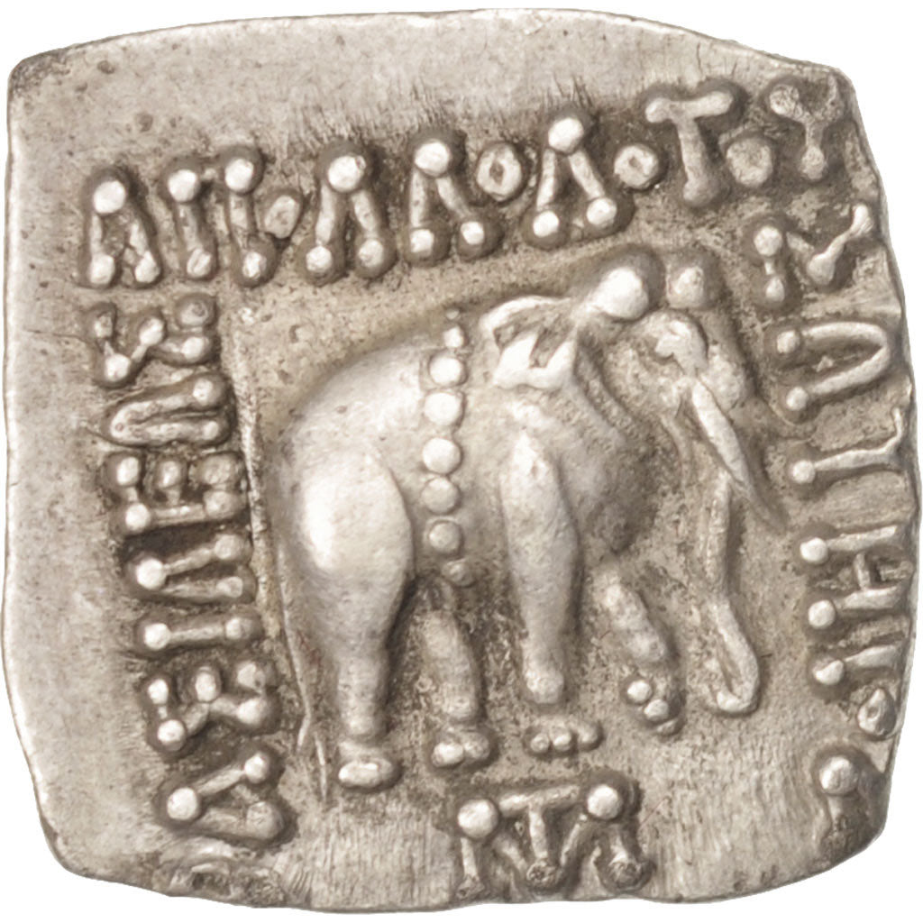 Baktria, Apollodotos I, Drachm, 160-150 BC, Silver, Mitch 1758