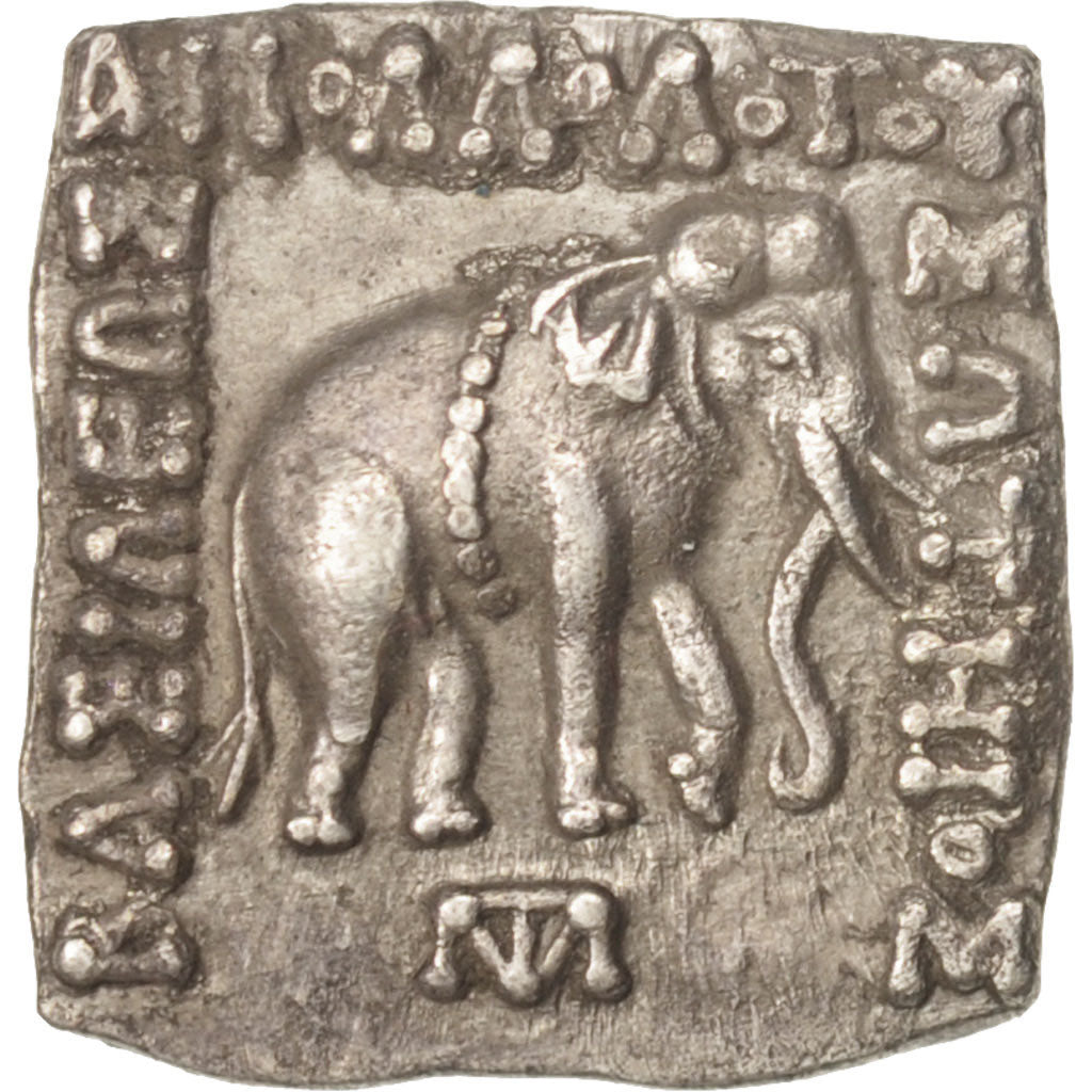 Baktria, Apollodotos I, Drachm, 160-150 BC, Silver, Mitch 1755