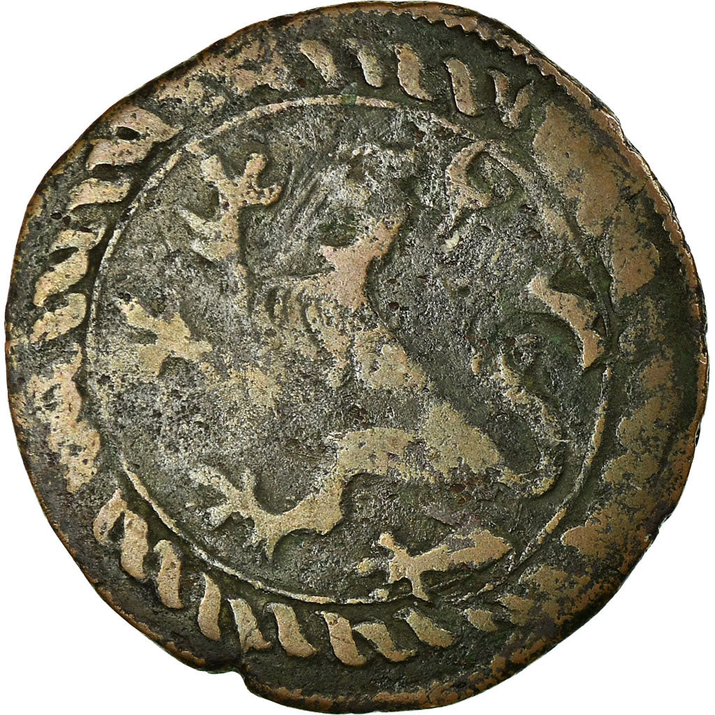 Coin, Netherlands, BRABANT, Charles Quint, Courte, 1546, Anvers, VF(30-35)