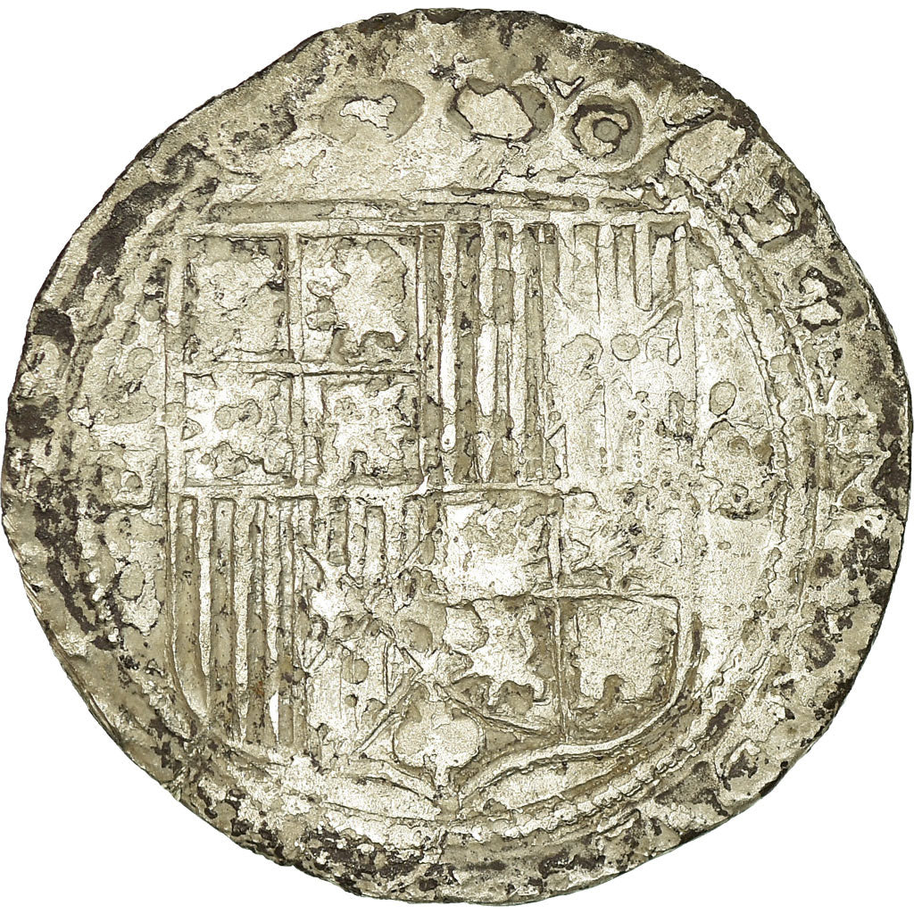 Coin, Spain, Castille and Leon, Ferdinand & Isabella, Real, Sevilla, VF(20-25)