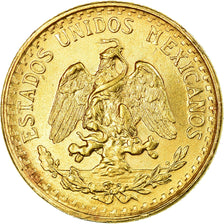Coin, Mexico, 2 Pesos, 1945, Mexico City, MS(60-62), Gold, KM:461