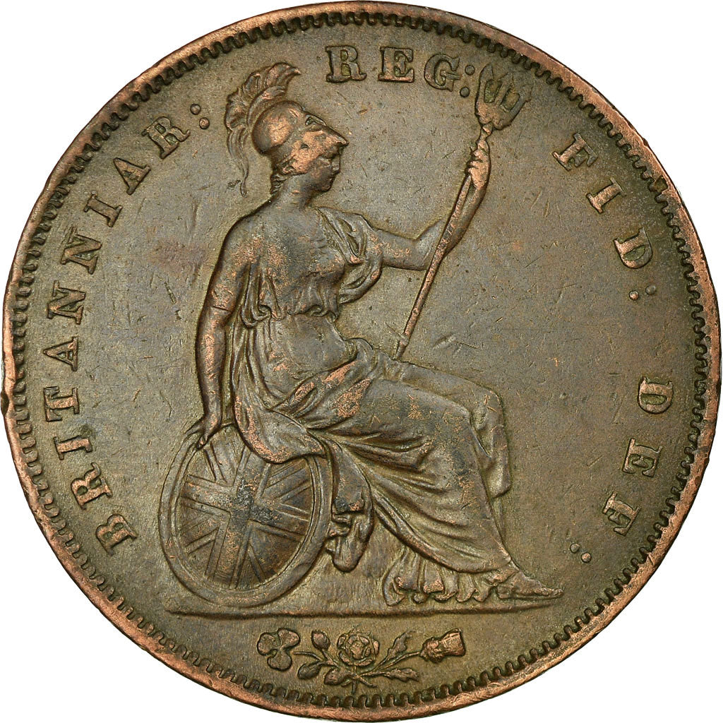 Coin, Great Britain, Victoria, Penny, 1853, EF(40-45), Copper, KM:739