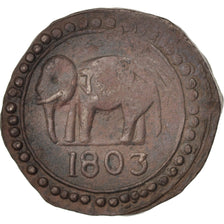 Moneta, Ceylon, 1/24 Rixdollar, 1803, BB, Rame, KM:64