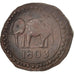 Monnaie, Ceylon, 1/24 Rixdollar, 1803, TTB, Cuivre, KM:64