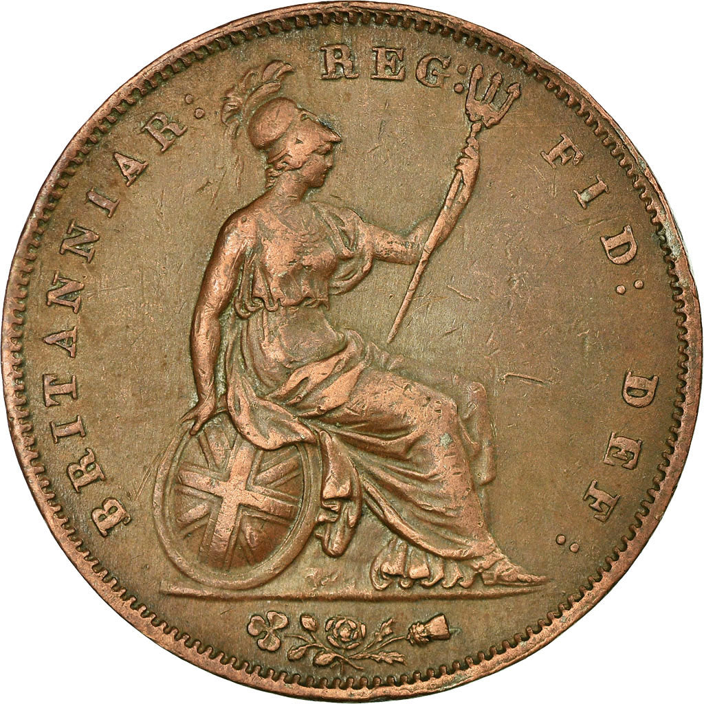 Coin, Great Britain, Victoria, Penny, 1853, EF(40-45), Copper, KM:739
