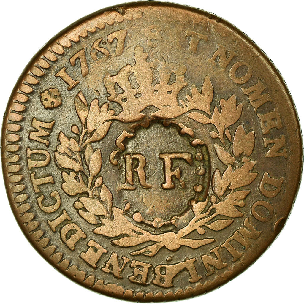 Monnaie, Guadeloupe, 3 Sols 9 Deniers, 1793, TB+, Bronze, KM:1