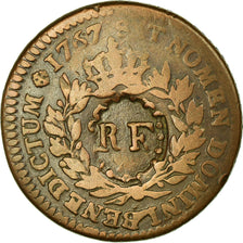 Monnaie, Guadeloupe, 3 Sols 9 Deniers, 1793, TB+, Bronze, KM:1