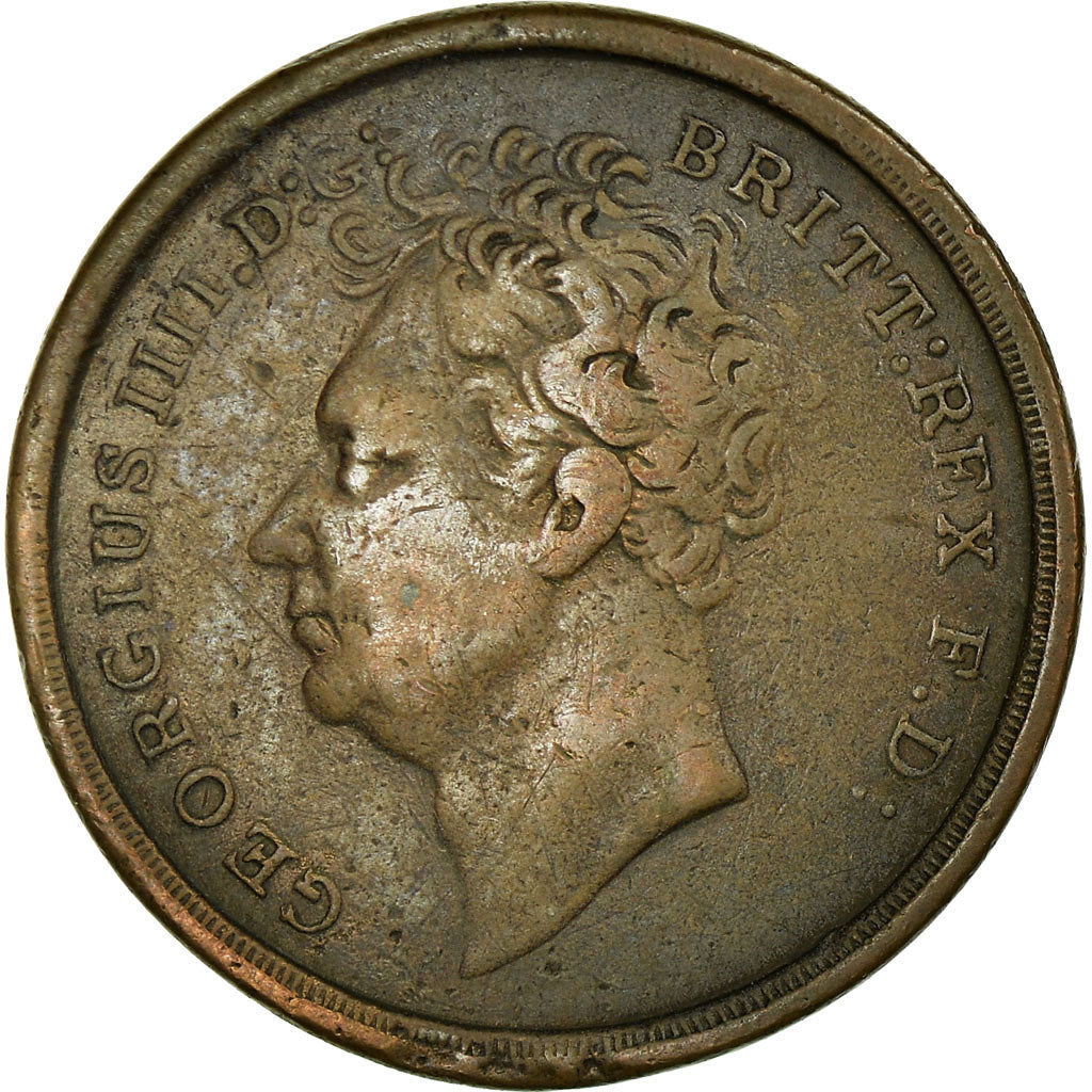 Great Britain, Token, Coronation of George IV, 1821, VF(30-35), Copper