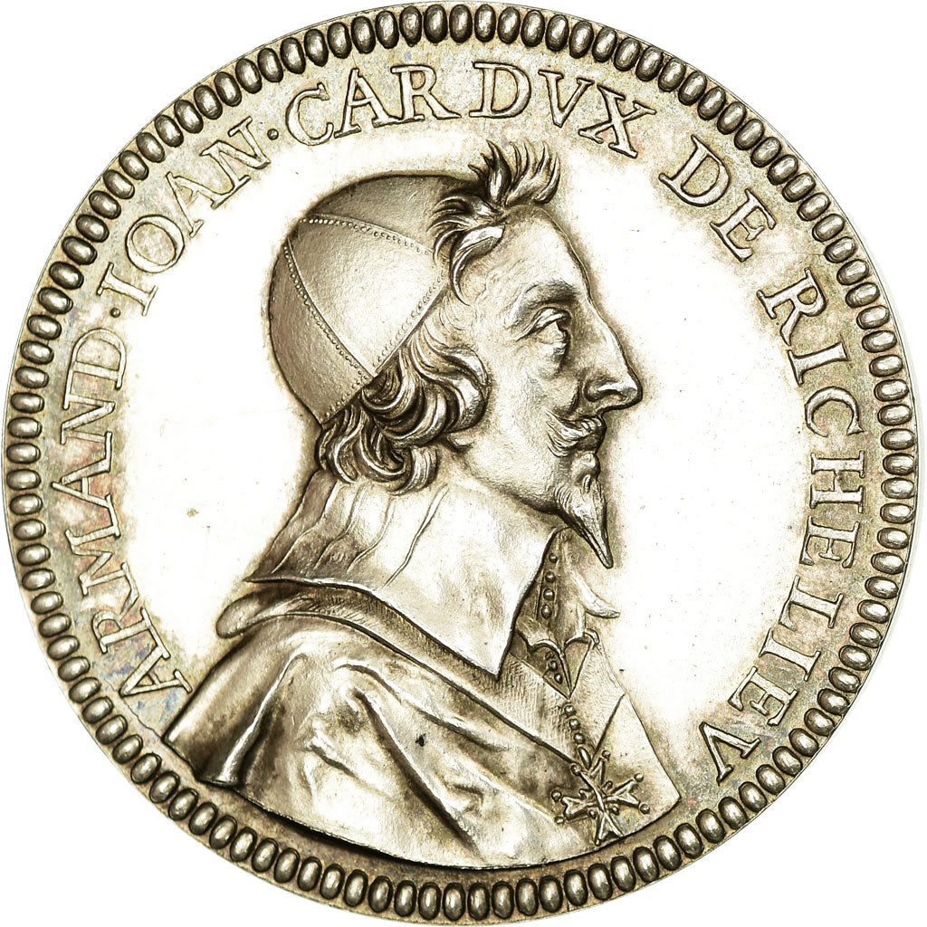 Frankreich, Token, Armand Du Plessis Cardinal de Richelieu, 1634, UNZ, Silber