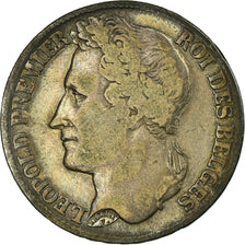 Moeda, Bélgica, Leopold I, Franc, 1844, VF(30-35), Prata, KM:7.1