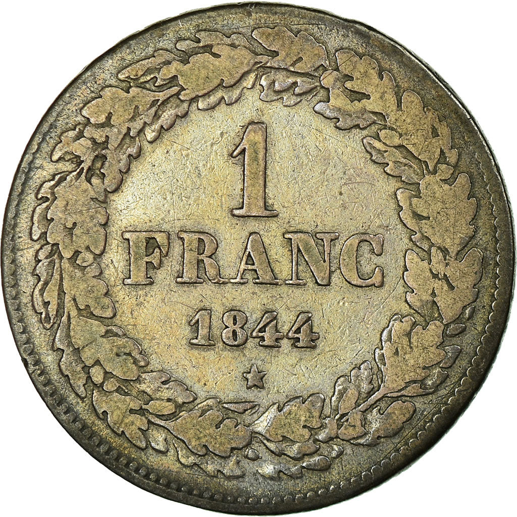Coin, Belgium, Leopold I, Franc, 1844, VF(30-35), Silver, KM:7.1