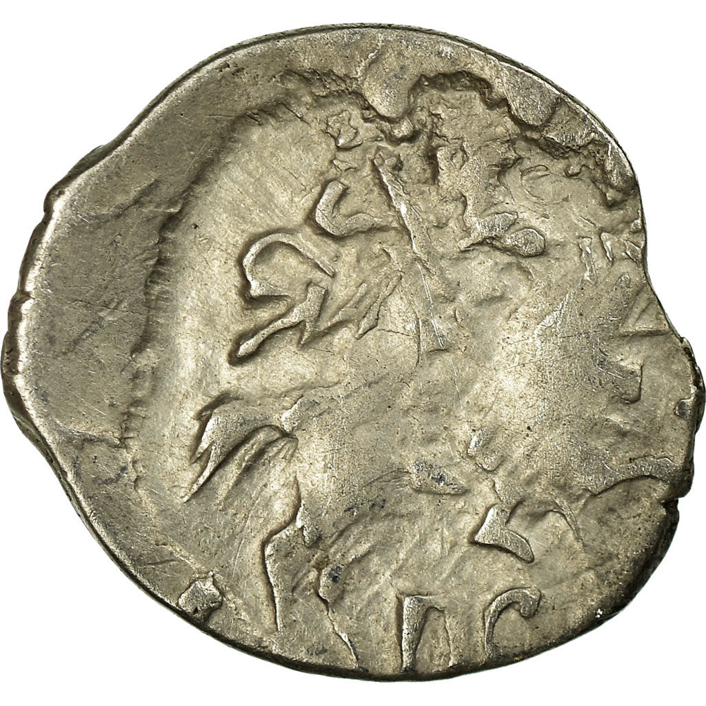 Coin, Russia, Feodor Ivanovich, Kopek, 1584-1598, Pskov, EF(40-45), Silver