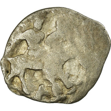 Coin, Russia, Ivan IV, Denga, 1/2 Kopek, 1533-1584, VF(30-35), Silver