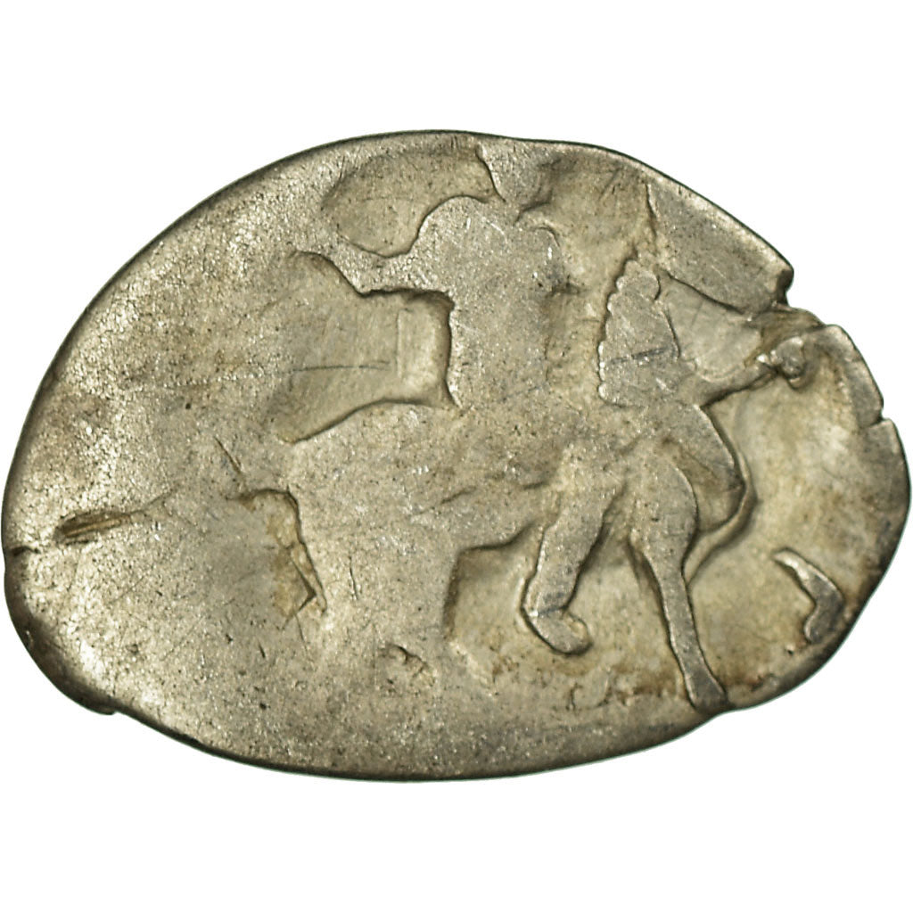 Moeda, Rússia, Ivan IV, Denga, 1/2 Kopek, 1533-1584, VF(30-35), Prata