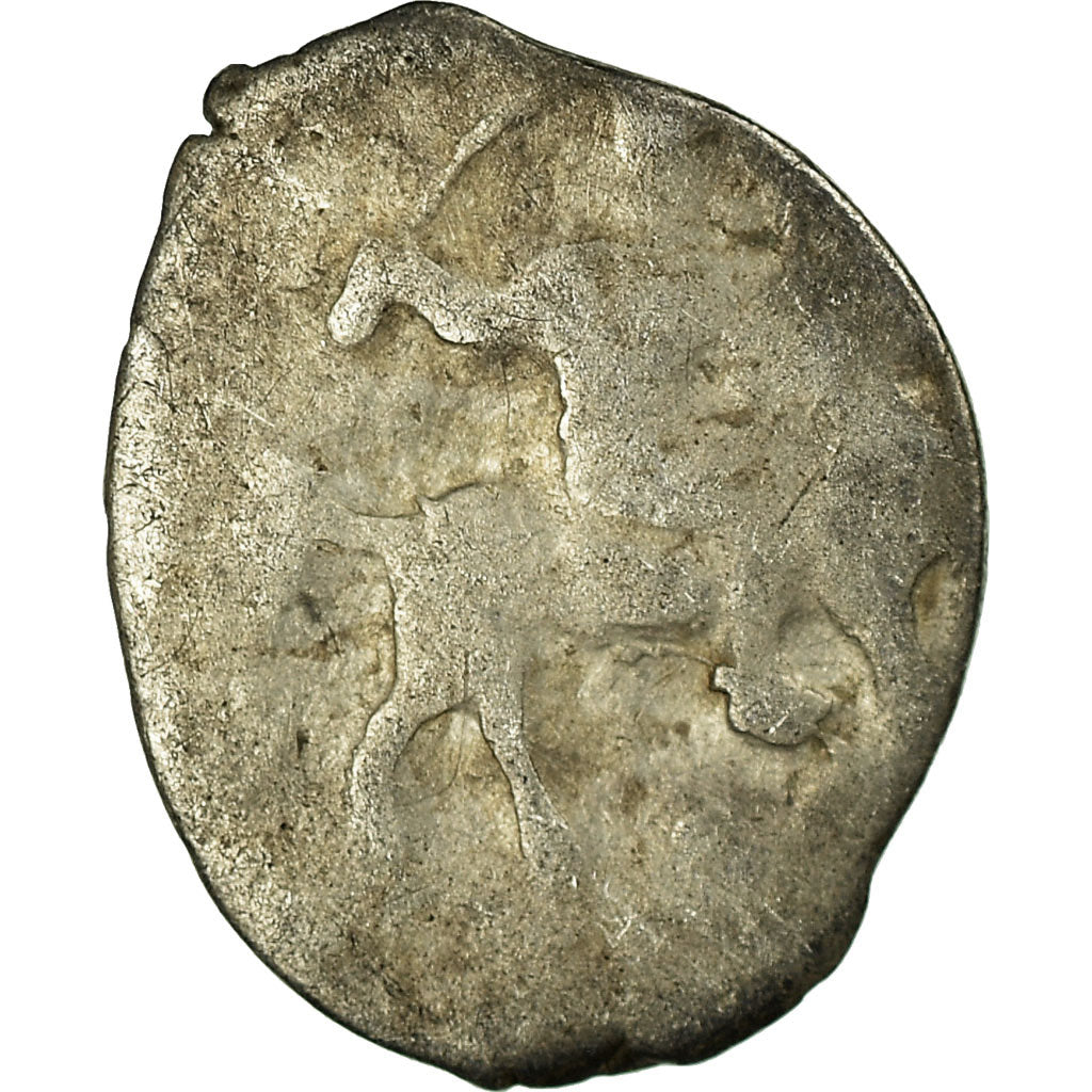 Coin, Russia, Ivan IV, Denga, 1/2 Kopek, 1533-1584, VF(20-25), Silver